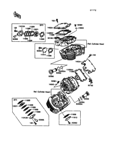 VN1500 Крышка головки цилиндров