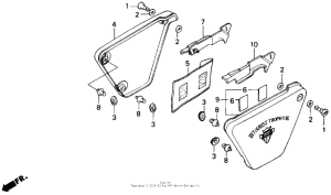 GB500 Боковые обтекатели