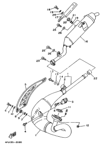 TDR125 Выхлопная система