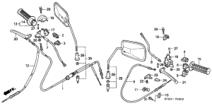 SA75 Handle lever / switch / cable