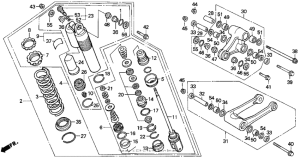 CR500R Rear shock absorber 94