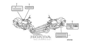 VT750C2 Лейбл предостережения