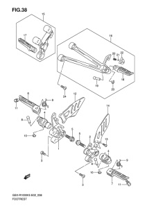 GSX-R1000 Подножки