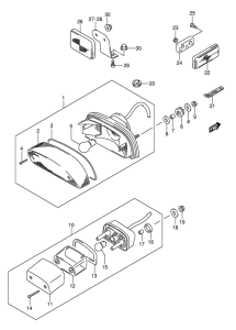 VS1400 Задний комбинированный сигнал