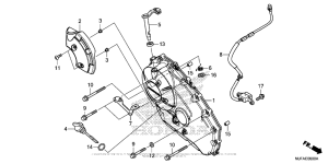 CTX700 Правая крышка картера