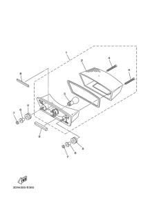 YBR125ED Фонарь