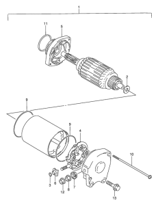 DR650 Стартерный мотор
