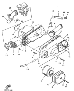 YP125R Впускная система