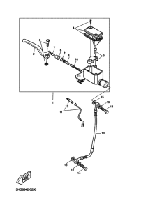 CW50 CW50P Передний тормозной цилиндр
