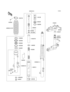 KL250 Передняя вилка