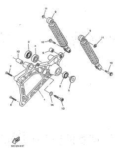 YP125 Rear arm. suspension