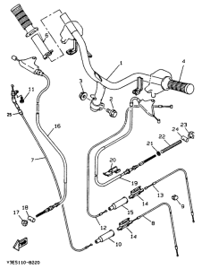 CW50 Steering handle. cable