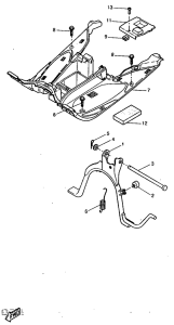 YQ50 Stand. footrest