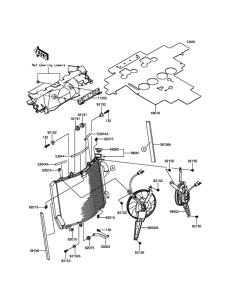 ZX1400 Радиатор