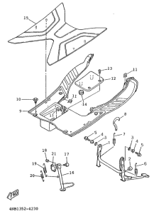 XC125K Soporte . apoyapie