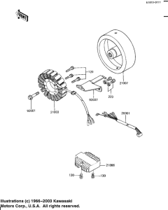 KZ1100 Generator / regulator