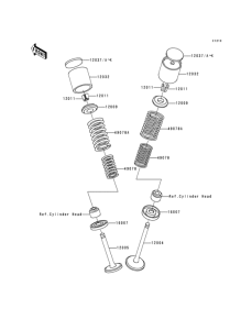 KZ1000 Клапана