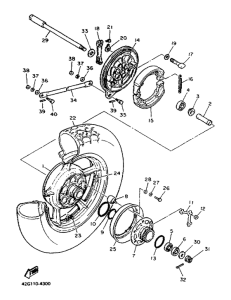 XV1100 Переднее колесо