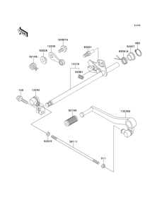 ZX600 Механизм переключения передач