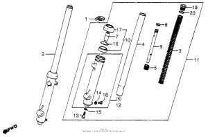  Передняя вилка