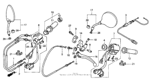 VT750C Рулевые переключатели