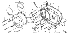VT1100C Крышка картера правая