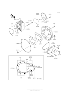 EJ800 Крышки двигателя правые