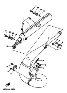 YZ250 Выхлопная система