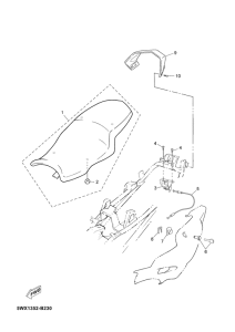 TZR50 Сиденье