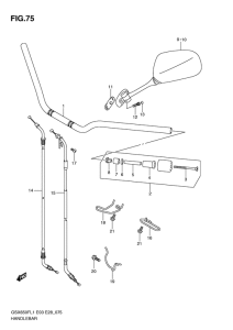 GSX650F (ABS) Руль