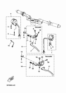 YZF-R125 Handle switch & lever