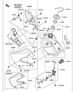 DR-Z110 Tank fuel