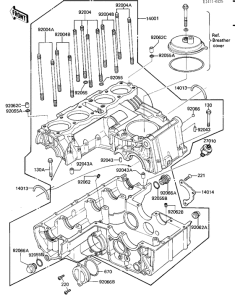 KZ1100 Картер двигателя
