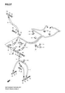 GSF1250S Передние тормозные трубки