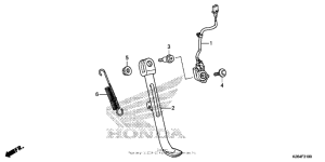 MSX125 Подножка