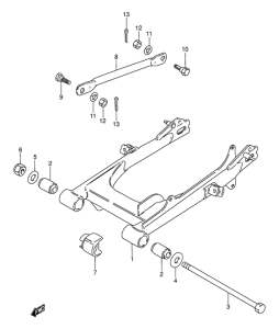AX100 Маятник задний