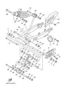TTR125E Rear arm & suspension