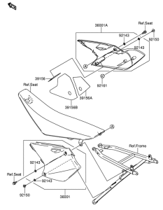 RM-Z250 Боковая крышка