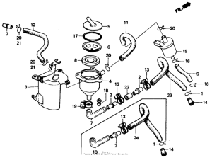 CH150D Breather separator 85-86