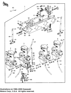 KZ1000 Carburetor assy