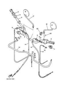 AG200 Рулевой рычаг кабель