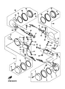 XVS1100 XVS11R Проблесковый световой сигнал