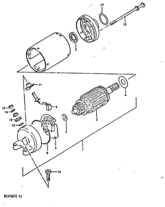 GS650 Стартерный мотор