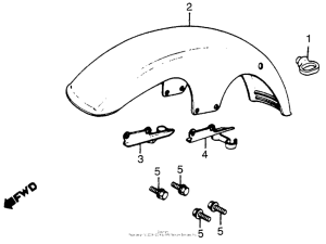 CB650SC Переднее крыло