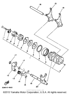 XV250 Копирный вал