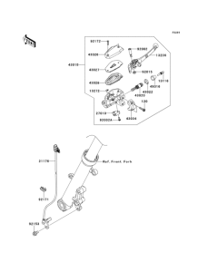 EX650 Главный тормозной цилиндр