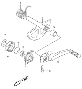 AY50 Ножной стартер