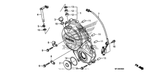  Правая крышка картера