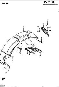 GS450 Заднее крыло