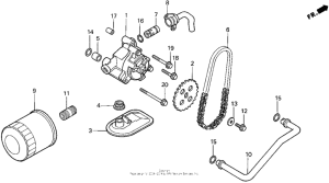 VT1100C2 Масляный насос